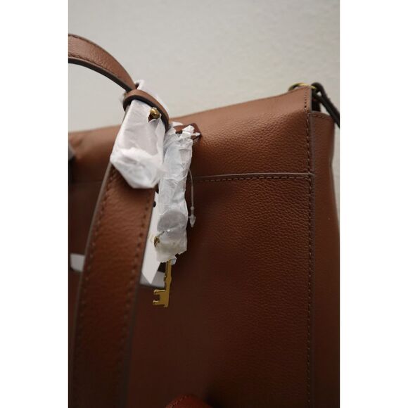 Fossil SHB2976210 Women's Medium Brown Leather Elina Convertible Backpack - Picture 10 of 16